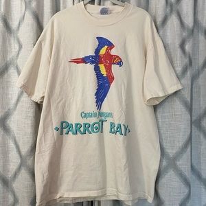 Vintage 90s Captain Morgan Parrot Bay T-Shirt